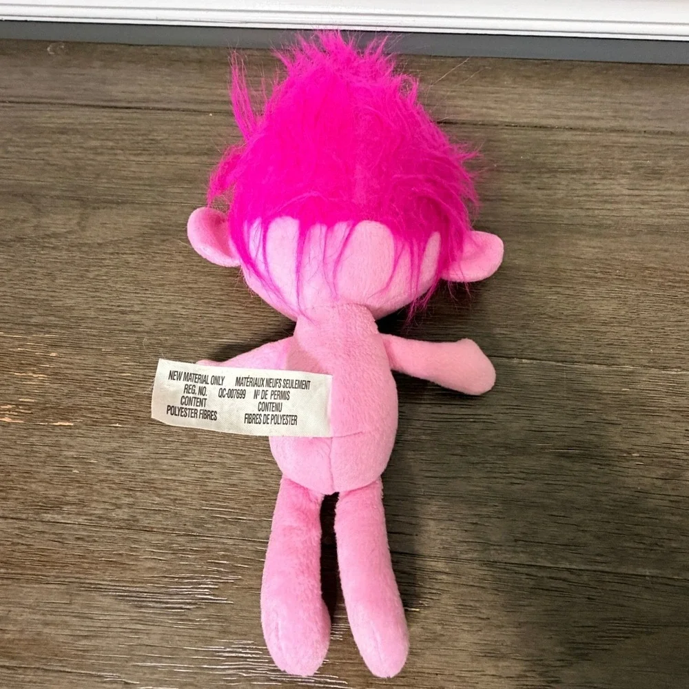 Dreamworks Trolls Poppy Plush Toy Pink Flowers‎ Hair Kids 2015